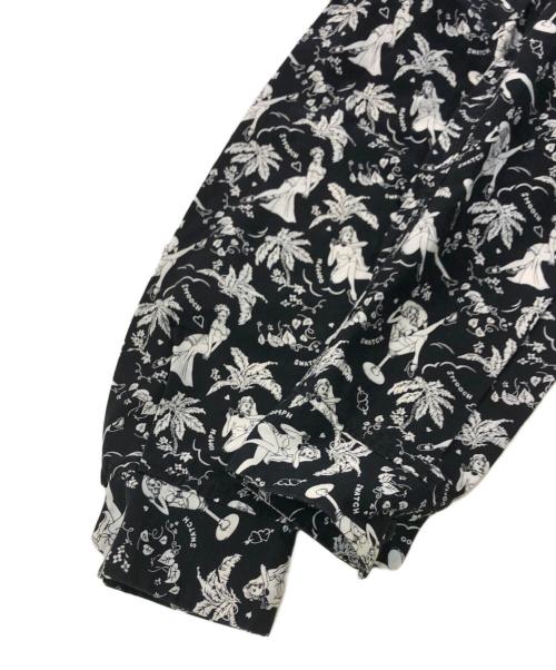 Rags McGREGOR（ラグスマックレガー）Rags McGREGOR (ラグスマックレガー) ドリズラーアロハガール ブラック×ホワイト サイズ:Mの古着・服飾アイテム