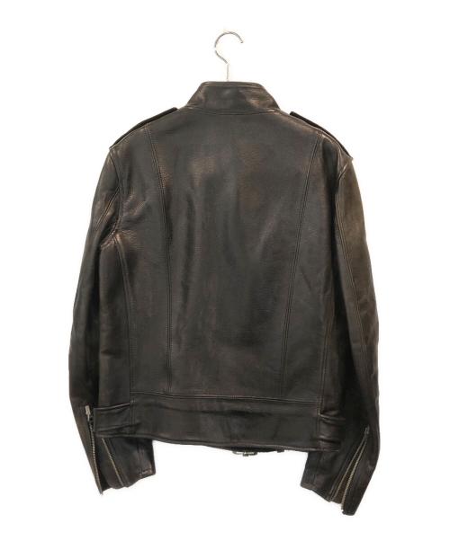 Rags McGREGOR（ラグスマックレガー）Rags McGREGOR (ラグスマックレガー) カウレザーライダースジャケット ブラック サイズ:Mの古着・服飾アイテム