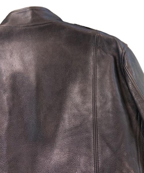 Rags McGREGOR（ラグスマックレガー）Rags McGREGOR (ラグスマックレガー) カウレザーライダースジャケット ブラック サイズ:Mの古着・服飾アイテム