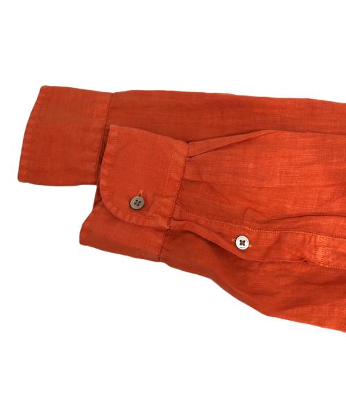NIGEL CABOURN（ナイジェルケーボン）NIGEL CABOURN (ナイジェルケーボン) リネンシャツ オレンジ サイズ:SIZE 46の古着・服飾アイテム