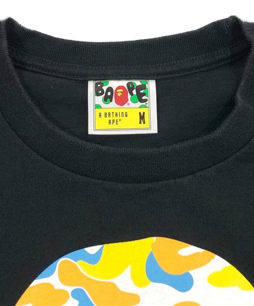 A BATHING APE（ア ベイシング エイプ）A BATHING APE (ア ベイシング エイプ) プリントTシャツ ブラック サイズ:SIZE Mの古着・服飾アイテム