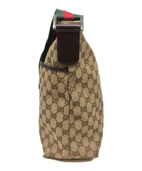GUCCI（グッチ）GUCCI (グッチ) キャンバショルダーバッグ ベージュの古着・服飾アイテム