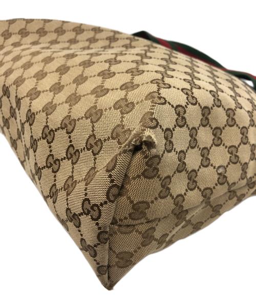 GUCCI（グッチ）GUCCI (グッチ) キャンバショルダーバッグ ベージュの古着・服飾アイテム