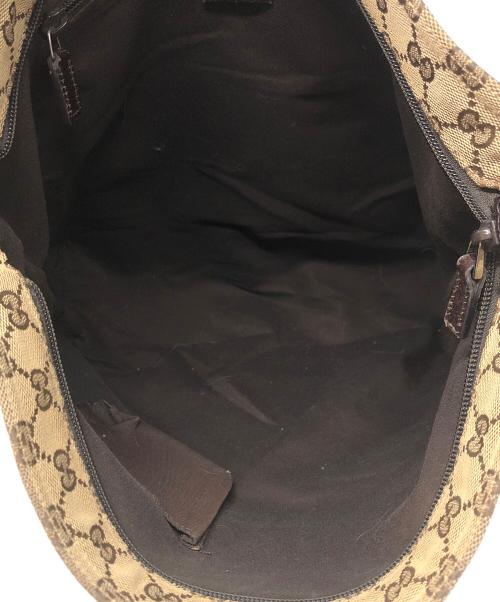 GUCCI（グッチ）GUCCI (グッチ) キャンバショルダーバッグ ベージュの古着・服飾アイテム