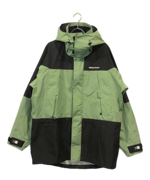 Karrimor（カリマー）Karrimor (カリマー) ゴアテックス3Lマウンテンパーカー グリーン×ブラック SAGE LEAF サイズ:SIZE Mの古着・服飾アイテム