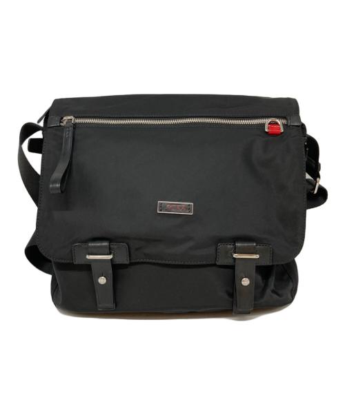 TUMI（トゥミ）TUMI (トゥミ) プレートナイロンフラップショルダーバッグ ブラックの古着・服飾アイテム