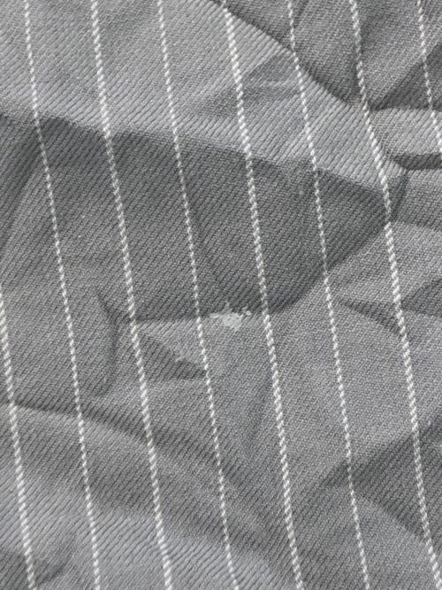 stussy（ステューシー）stussy (ステューシー) ストライプビーチパンツ グレー サイズ:SIZE Mの古着・服飾アイテム