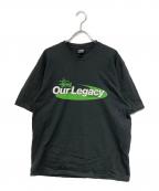 stussy×OUR LEGACYステューシー×アワーレガシー）の古着「Work Shop Swirl Tee」｜ブラック