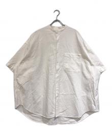 Graphpaper（グラフペーパー）の古着「S/S OVERSIZED BAND COLLAR SHIRT」｜ホワイト
