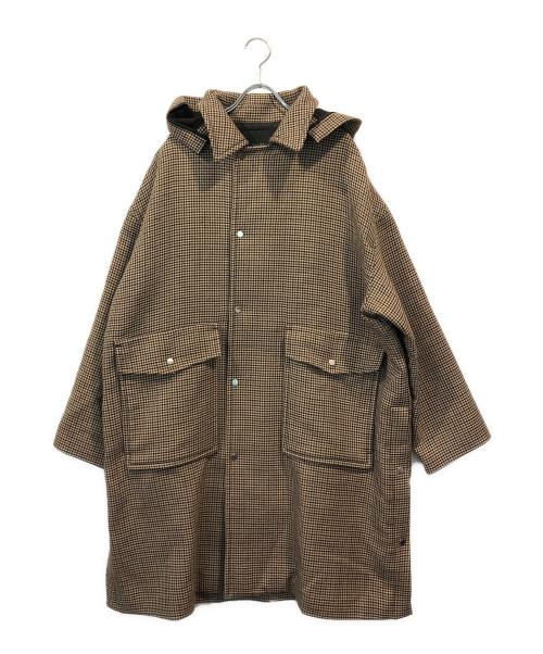 UNUSED（アンユーズド）UNUSED (アンユーズド) ガンクラブチェックコート ブラウン サイズ:SIZE 1の古着・服飾アイテム