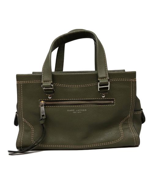 MARC JACOBS（マークジェイコブス）MARC JACOBS (マークジェイコブス) クルーザー レザー ラージ サッチェル バッグ カーキの古着・服飾アイテム