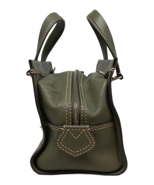 MARC JACOBS（マークジェイコブス）MARC JACOBS (マークジェイコブス) クルーザー レザー ラージ サッチェル バッグ カーキの古着・服飾アイテム