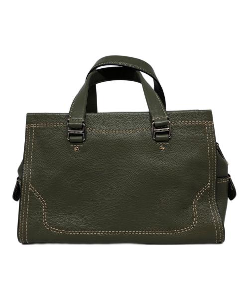 MARC JACOBS（マークジェイコブス）MARC JACOBS (マークジェイコブス) クルーザー レザー ラージ サッチェル バッグ カーキの古着・服飾アイテム