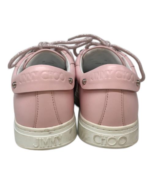 JIMMY CHOO（ジミーチュウ）JIMMY CHOO (ジミーチュウ) パール付きスニーカー ピンク サイズ:SIZE 40の古着・服飾アイテム