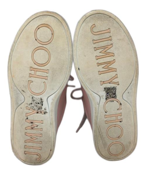 JIMMY CHOO（ジミーチュウ）JIMMY CHOO (ジミーチュウ) パール付きスニーカー ピンク サイズ:SIZE 40の古着・服飾アイテム