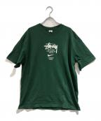 NIKE×stussyナイキ×ステューシー）の古着「コラボプリントTシャツ」｜グリーン