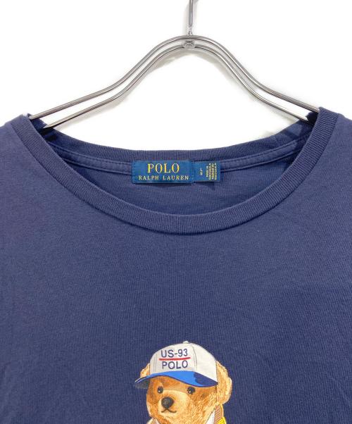 POLO RALPH LAUREN（ポロ・ラルフローレン）POLO RALPH LAUREN (ポロ・ラルフローレン) ポロベアプリントTシャツ ネイビー サイズ:SIZE Lの古着・服飾アイテム