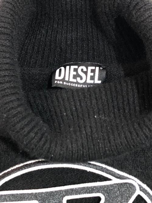 DIESEL（ディーゼル）DIESEL (ディーゼル) M-ARGARIN-SS半袖ニット ブラック サイズ:SIZE Mの古着・服飾アイテム