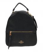 COACHコーチ）の古着「クロスグレインレザーリュック」｜ブラック