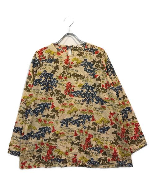 45R（フォーティファイブ・アール）45R (フォーティファイブ・アール) 秋の七草ブラウス ベージュ サイズ:2の古着・服飾アイテム