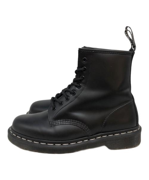 Dr.Martens（ドクターマーチン）Dr.Martens (ドクターマーチン) ホワイトステッチ 8 ホール ブーツ ブラック サイズ:UK7の古着・服飾アイテム