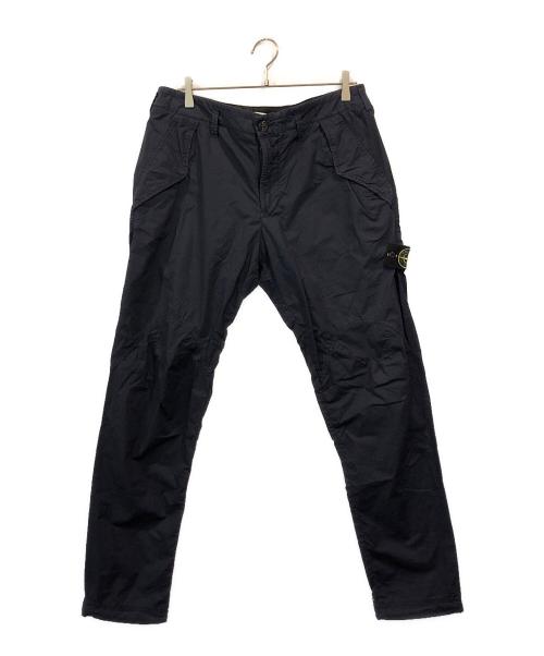 STONE ISLAND（ストーンアイランド）STONE ISLAND (ストーンアイランド) コットンテーパードパンツ ネイビー サイズ:SIZE W33の古着・服飾アイテム