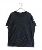 MONCLERモンクレール）の古着「袖ワッペンS/S T-SHIRT」｜ブラック