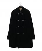 BURBERRY BLACK LABELバーバリーブラックレーベル）の古着「ベロアコート」｜ブラック