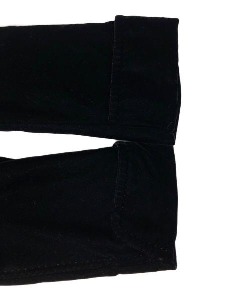 BURBERRY BLACK LABEL（バーバリーブラックレーベル）BURBERRY BLACK LABEL (バーバリーブラックレーベル) ベロアコート ブラック サイズ:Lの古着・服飾アイテム