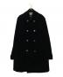 BURBERRY BLACK LABEL（バーバリーブラックレーベル）の古着「ベロアコート」｜ブラック