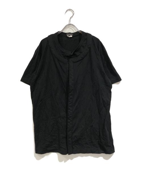 COMME des GARCONS HOMME PLUS（コムデギャルソンオムプリュス）COMME des GARCONS HOMME PLUS (コムデギャルソンオムプリュス) 丸首シャツ ブラック サイズ:SIZE Lの古着・服飾アイテム