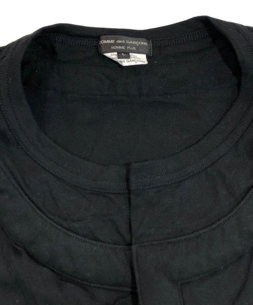 COMME des GARCONS HOMME PLUS（コムデギャルソンオムプリュス）COMME des GARCONS HOMME PLUS (コムデギャルソンオムプリュス) 丸首シャツ ブラック サイズ:SIZE Lの古着・服飾アイテム