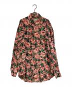 DIRK BIKKEMBERGSダークビッケンバーグ）の古着「花柄シャツ」｜レッド
