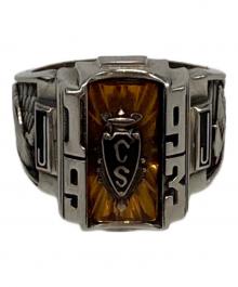 JOSTENS（ジャスティンズ）の古着「カレッジリング」｜シルバー×オレンジ