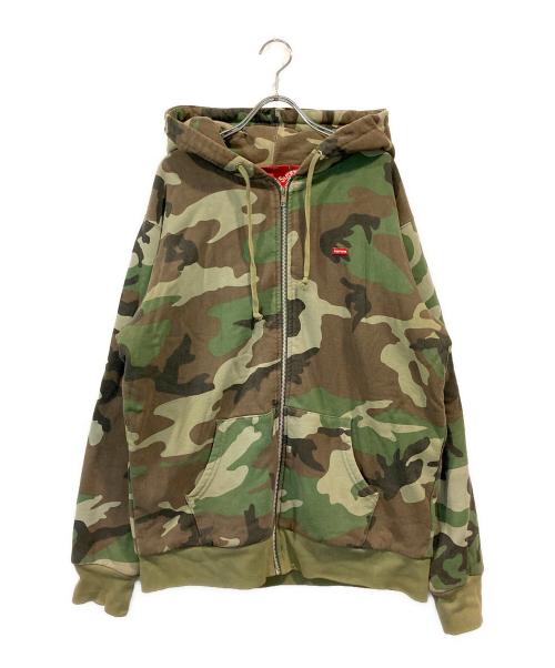 SUPREME（シュプリーム）Supreme (シュプリーム) スモールボックスロゴサーマルジップアップスウェット オリーブ サイズ:SIZE Lの古着・服飾アイテム