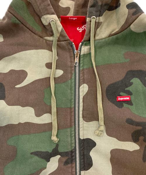 SUPREME（シュプリーム）Supreme (シュプリーム) スモールボックスロゴサーマルジップアップスウェット オリーブ サイズ:SIZE Lの古着・服飾アイテム