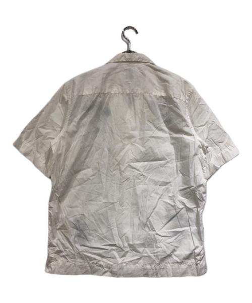 PAUL SMITH（ポールスミス）PAUL SMITH (ポールスミス) フラワー刺繍オープンカラーシャツ ホワイト サイズ:Mの古着・服飾アイテム