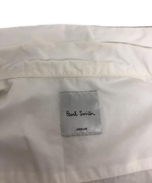 PAUL SMITH（ポールスミス）PAUL SMITH (ポールスミス) フラワー刺繍オープンカラーシャツ ホワイト サイズ:Mの古着・服飾アイテム