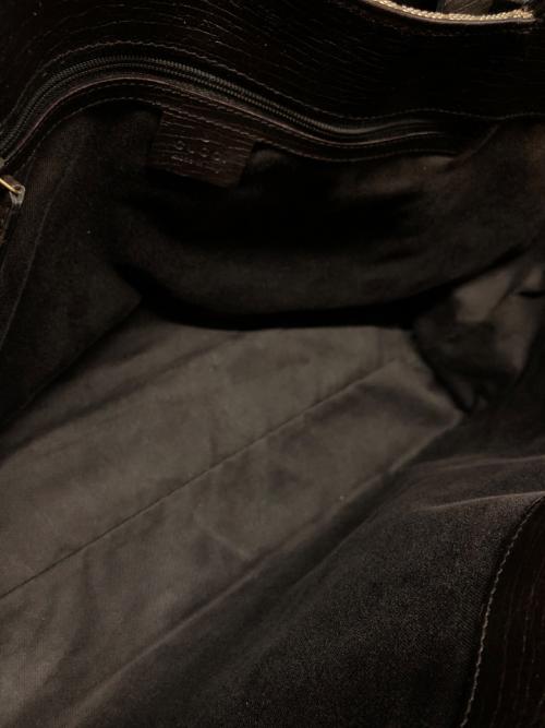 GUCCI（グッチ）GUCCI (グッチ) GGキャンバストートバッグ ベージュ×ブラウンの古着・服飾アイテム