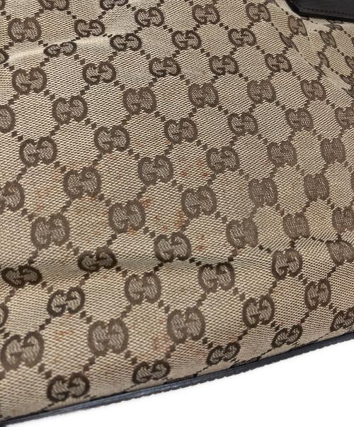 GUCCI（グッチ）GUCCI (グッチ) GGキャンバストートバッグ ベージュ×ブラウンの古着・服飾アイテム