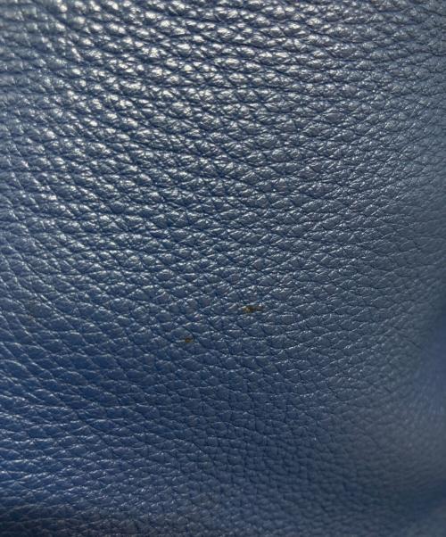 PRADA（プラダ）PRADA (プラダ) ヴィッテロダイノエンボスロゴトートバッグ ネイビーの古着・服飾アイテム