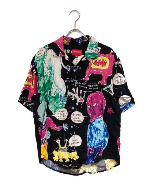 SUPREME（シュプリーム）Supreme (シュプリーム) Daniel Johnston Rayon S/S Shirt ブラック サイズ:SIZE Sの古着・服飾アイテム