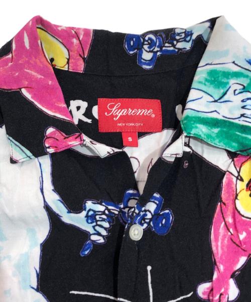 SUPREME（シュプリーム）Supreme (シュプリーム) Daniel Johnston Rayon S/S Shirt ブラック サイズ:SIZE Sの古着・服飾アイテム