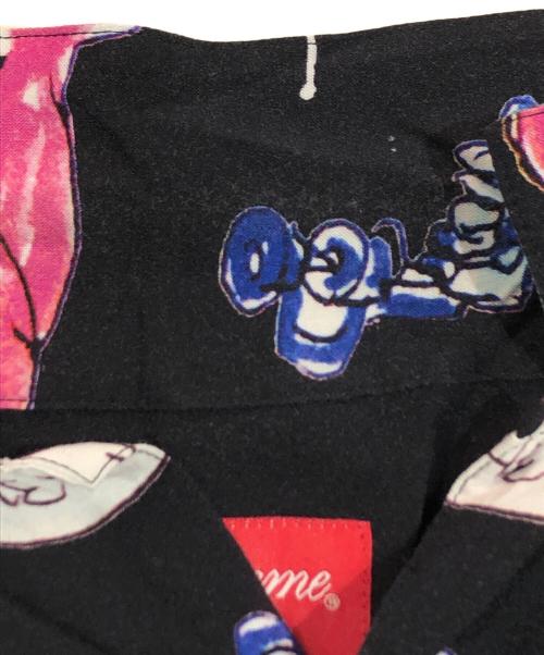 SUPREME（シュプリーム）Supreme (シュプリーム) Daniel Johnston Rayon S/S Shirt ブラック サイズ:SIZE Sの古着・服飾アイテム