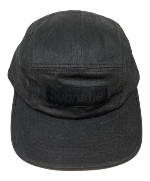 SUPREME（シュプリーム）Supreme (シュプリーム) MM6 Maison Margiela (エムエムシックスメゾンマルジェラ) Painted Camp Cap ブラックの古着・服飾アイテム
