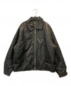 unknownアンノウン）の古着「エコレザージャケット」｜ブラック