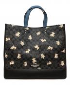 COACHコーチ）の古着「シグネチャー2wayバッグ」｜ブラック