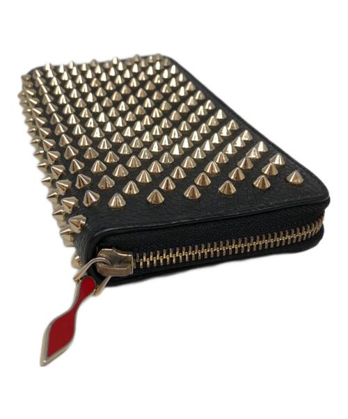Christian Louboutin（クリスチャン・ルブタン）Christian Louboutin (クリスチャン・ルブタン) ラウンドジップウォレット ブラックの古着・服飾アイテム