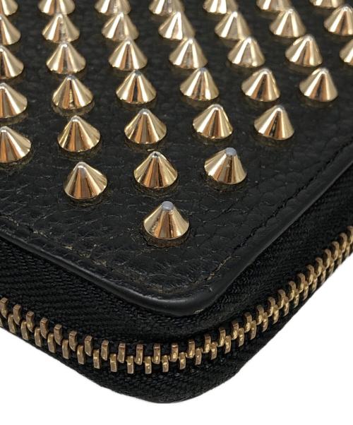Christian Louboutin（クリスチャン・ルブタン）Christian Louboutin (クリスチャン・ルブタン) ラウンドジップウォレット ブラックの古着・服飾アイテム