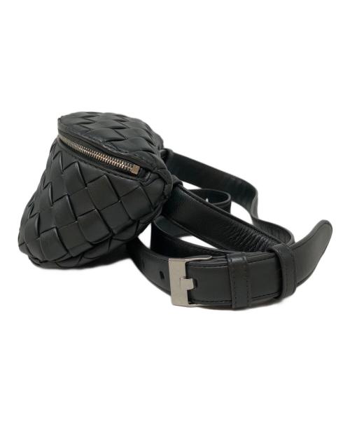 BOTTEGA VENETA（ボッテガベネタ）BOTTEGA VENETA (ボッテガベネタ) スモールベルトバッグ ブラックの古着・服飾アイテム